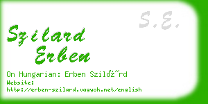 szilard erben business card